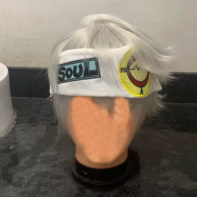 Perruque de cosplay courte synthétique pour anime Soul Evans
