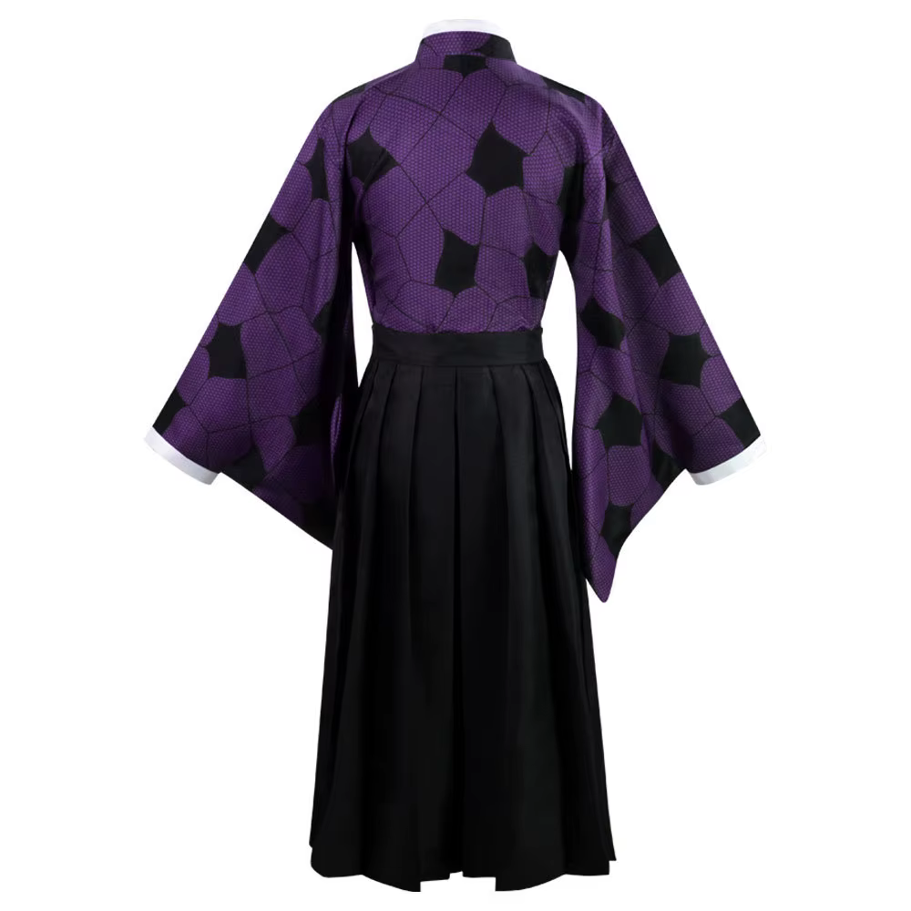 Perruque de Costume de Cosplay Demon Slayer Kokushibo