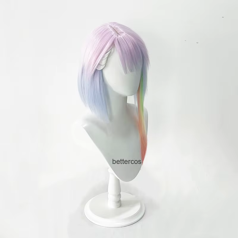 Anime Cyberpunk Edgerunners Lucy Cosplay perruque