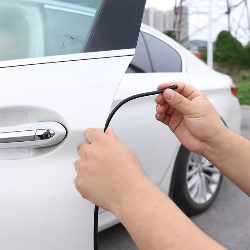Bandes transparentes de protection contre les rayures pour bord de porte de voiture, 5M, bande d'étanchéité Anti-collision pour porte de voiture, bande transparente anti-rayures