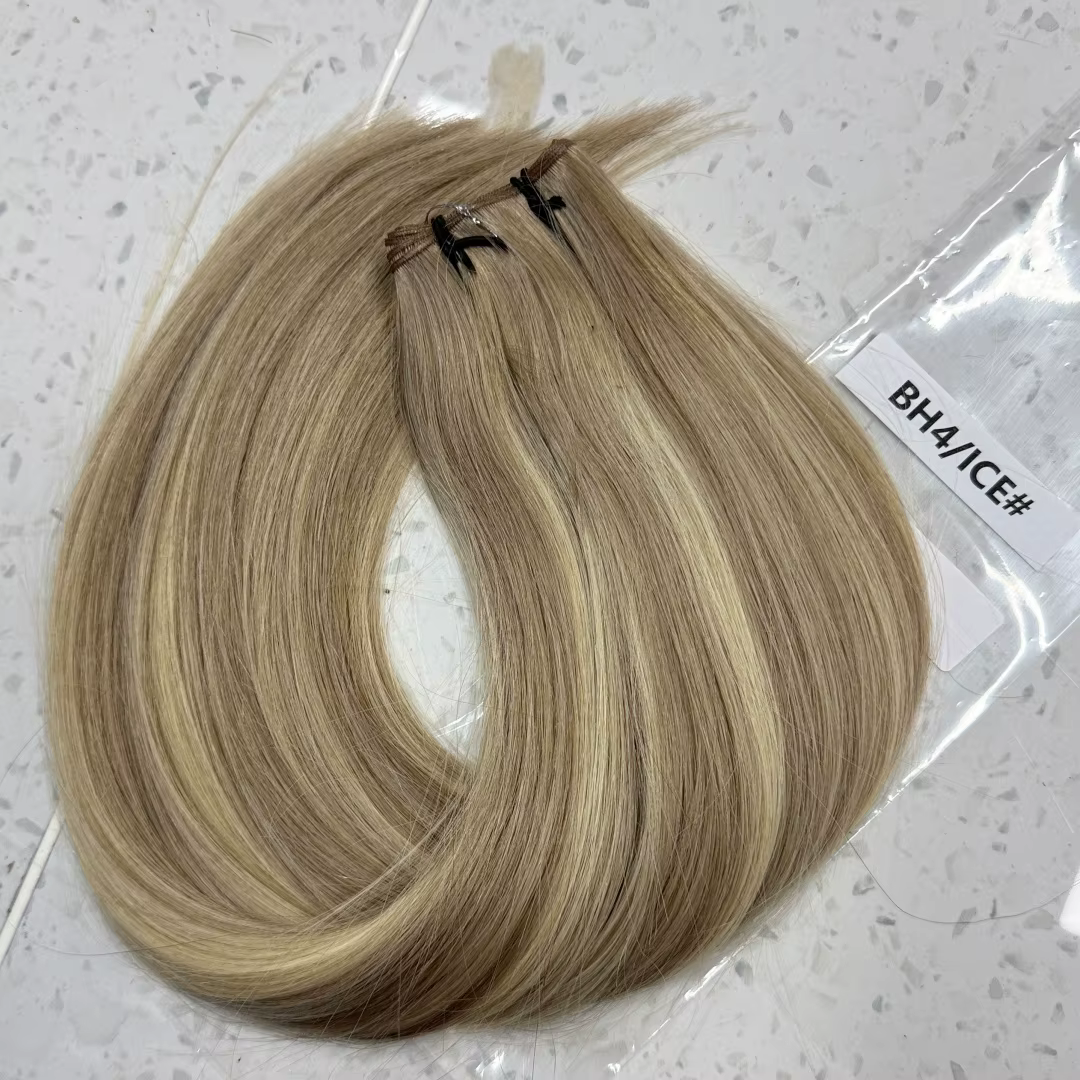 Extensions de cheveux vierges à coudre