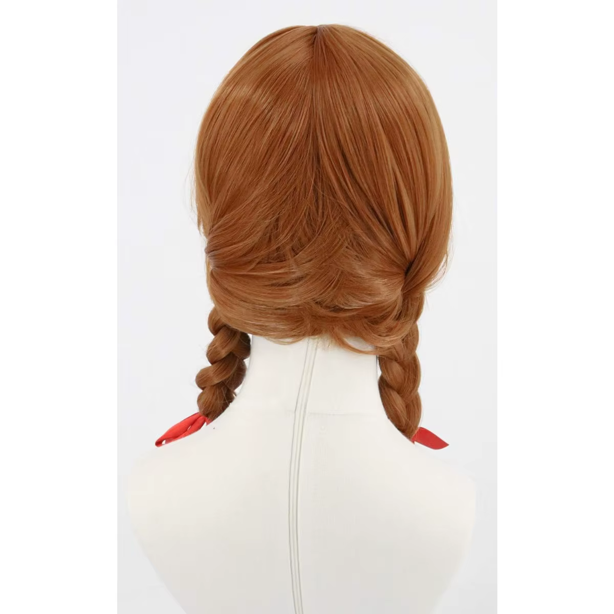 Perruque longue tressée brune pour femmes ou filles