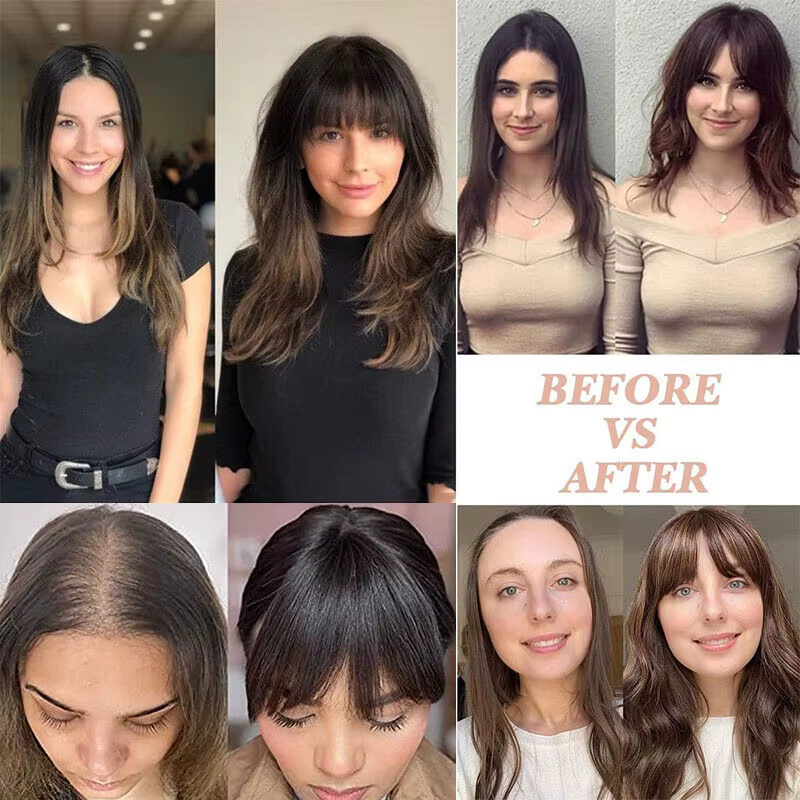 Topper de cheveux 100% humains, vendeur chaud en gros | Postiche à clipser | Article à déplacement rapide | Expédition prioritaire pour Dropshipping