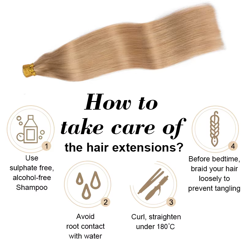I Tip Extensions de cheveux droites