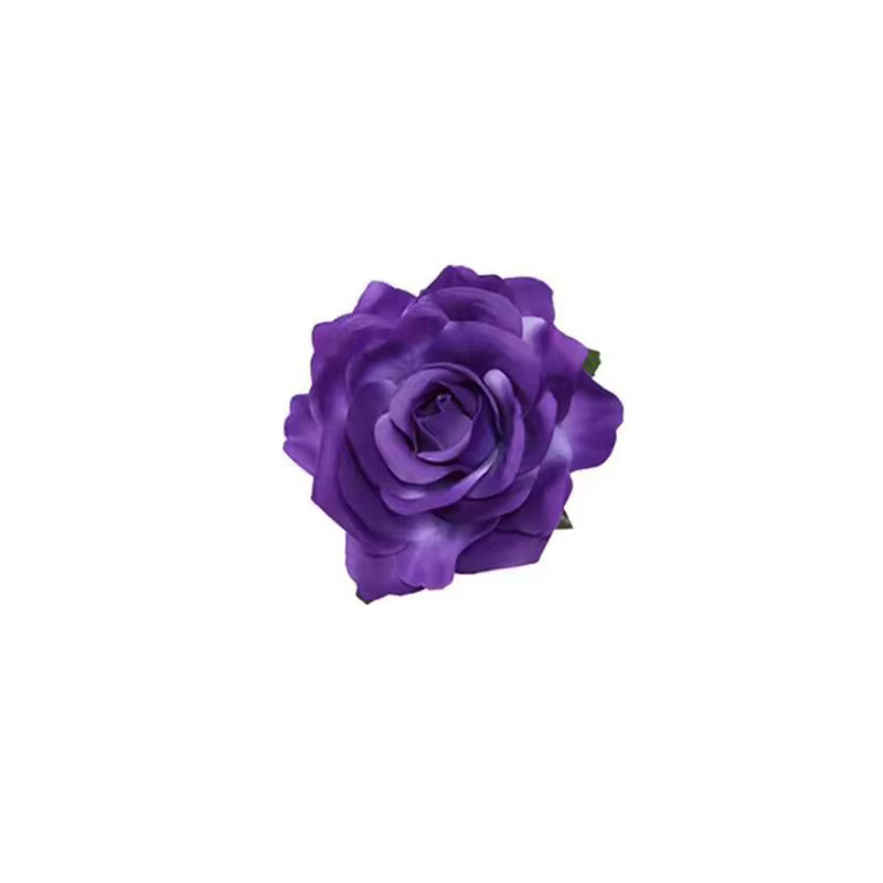 1 pince à cheveux fleurie violette