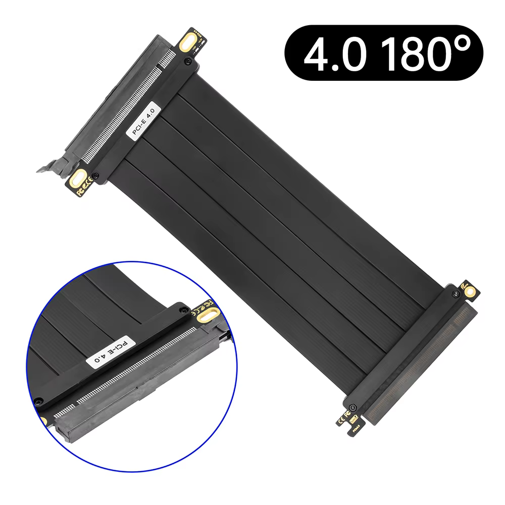Câble Riser PCI-E 3.0 4.0 X16, 20CM, carte vidéo, blindé EMI, extension Flexible haute vitesse, PCI Express Gen 4, câble d'extension GPU