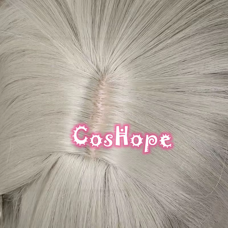 Cl rina Sebastiane-Perruque de Cosplay Anime, Cheveux Longs, Gris Lin, Perruques Synthétiques, Degré de Chaleur, 105cm