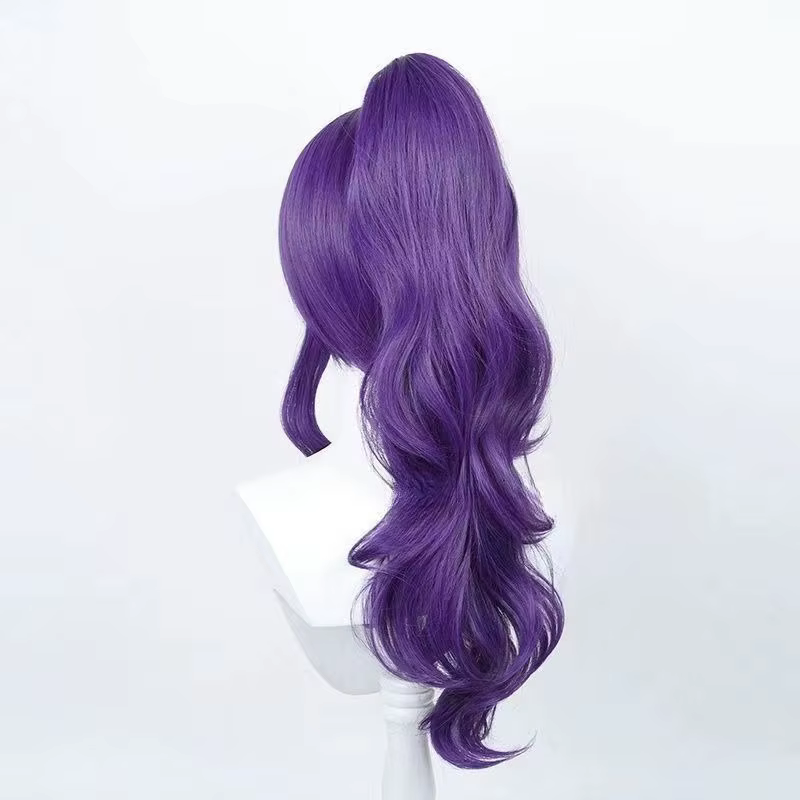 Perruque queue de cheval violette Mafuyu Asahina