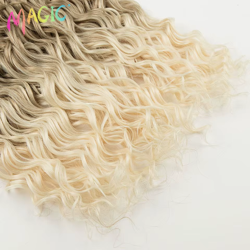 Extensions de cheveux synthétiques bouclés Magic Ombre Water Wave