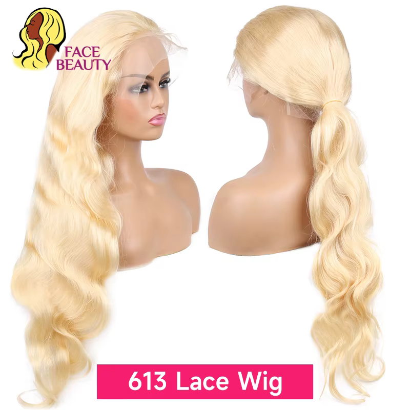 360 dentelle frontale perruque 613 Blonde 13x4 13x6 vague de corps