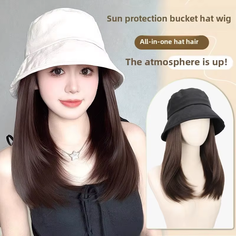 Chapeau perruque une pièce pour femme