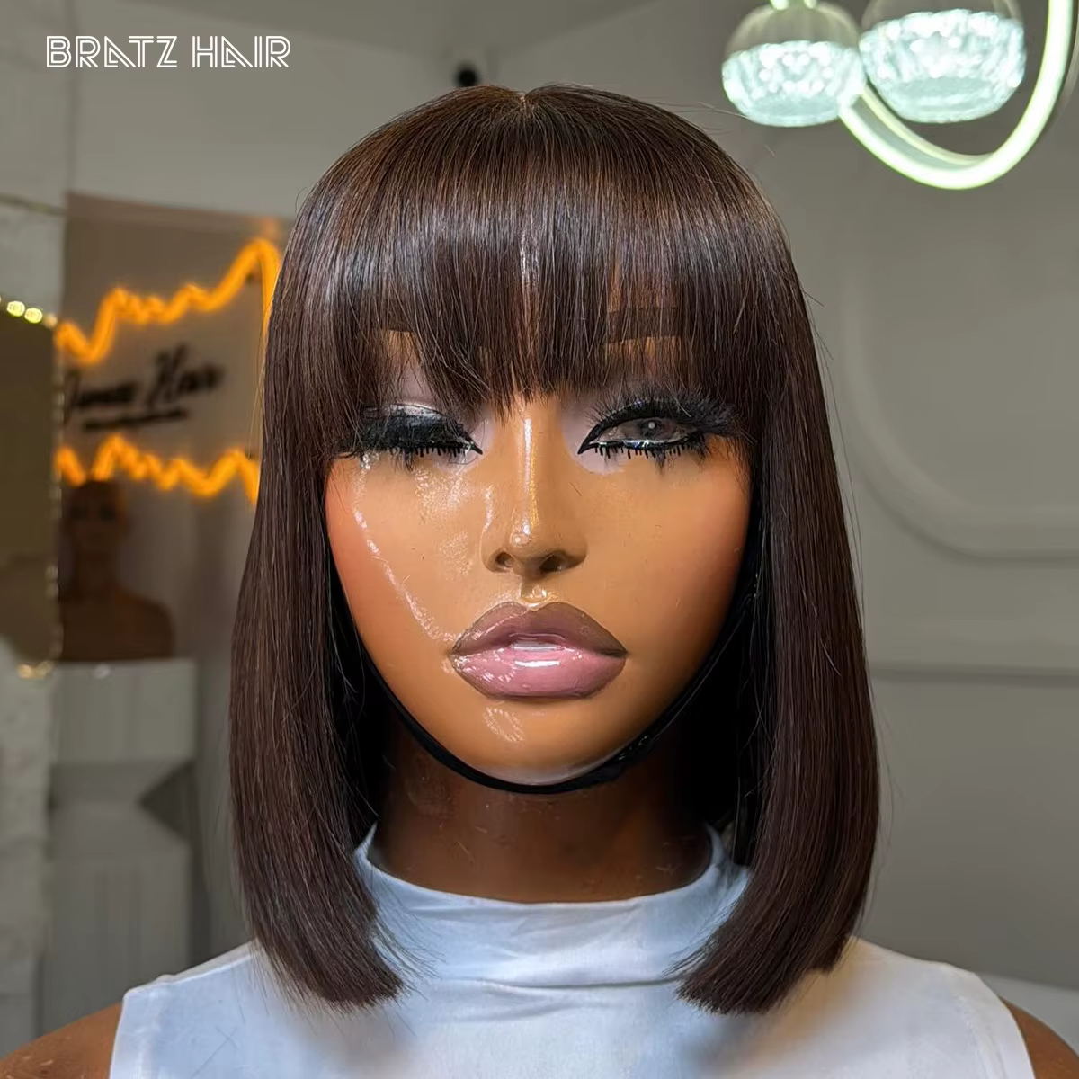 Perruque Bob en cheveux humains
