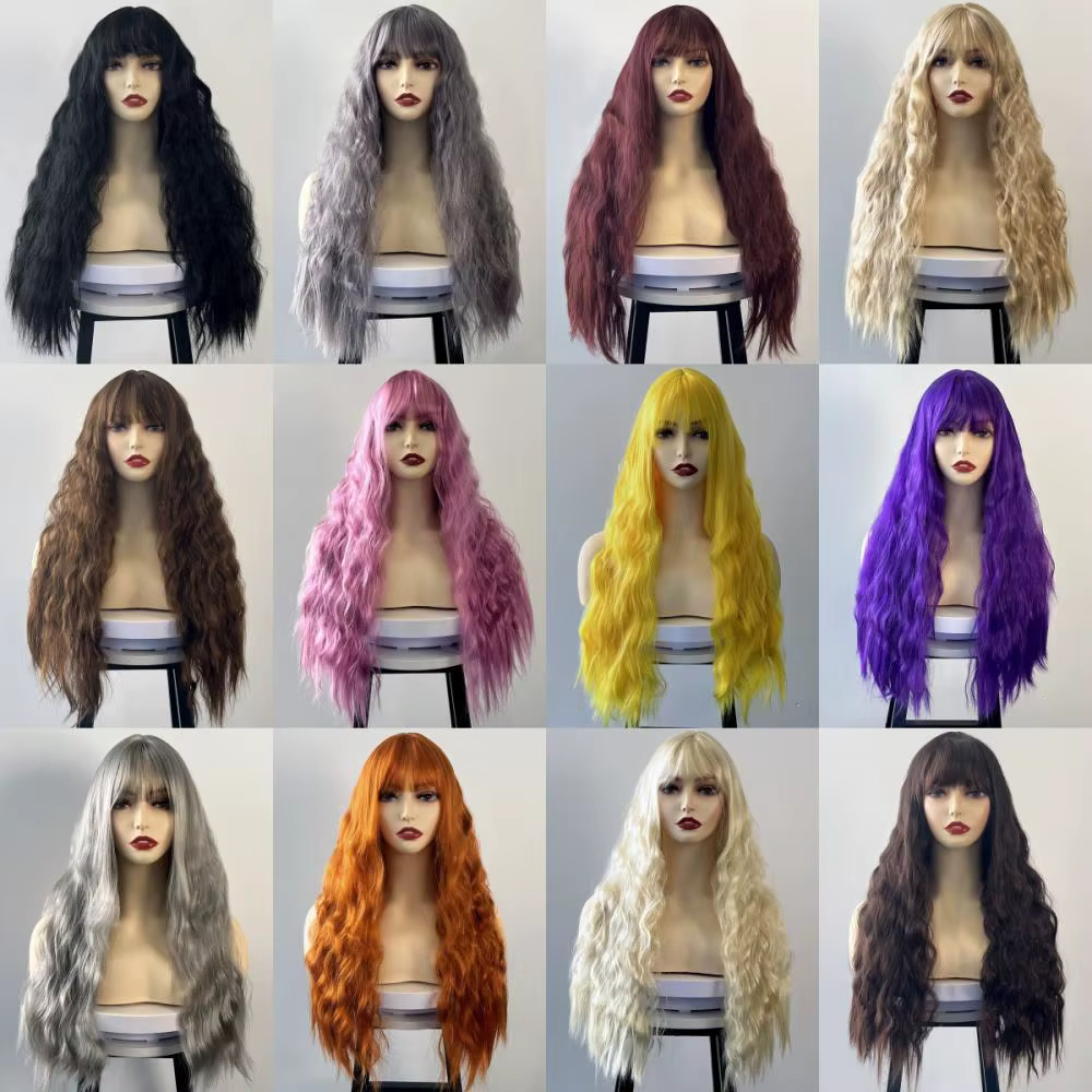 Perruque de Cosplay pour femme et fille