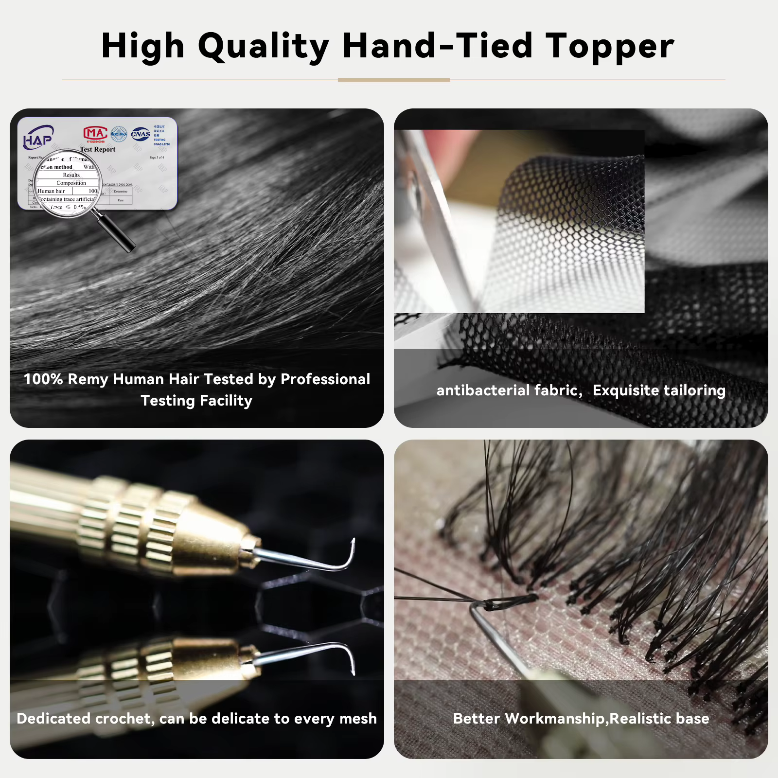 Toppers blonds à clips pour femmes