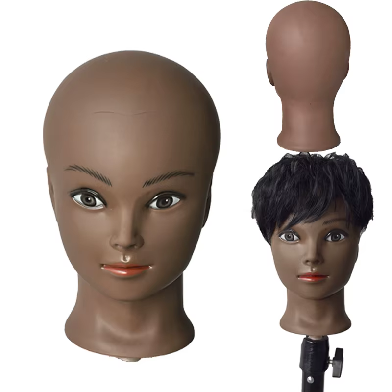 Perruque de tête de Mannequin de maquillage féminin pour perruques faisant affichage