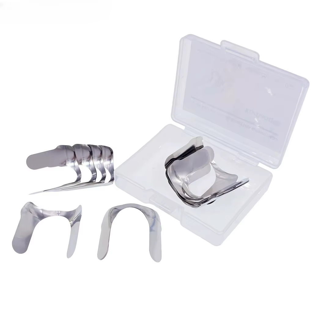 Bandes de matrice métallique antérieure profilées, 30 pièces, système de matrice sectionnelle M8, double Matrices antérieures, matériel de dentisterie