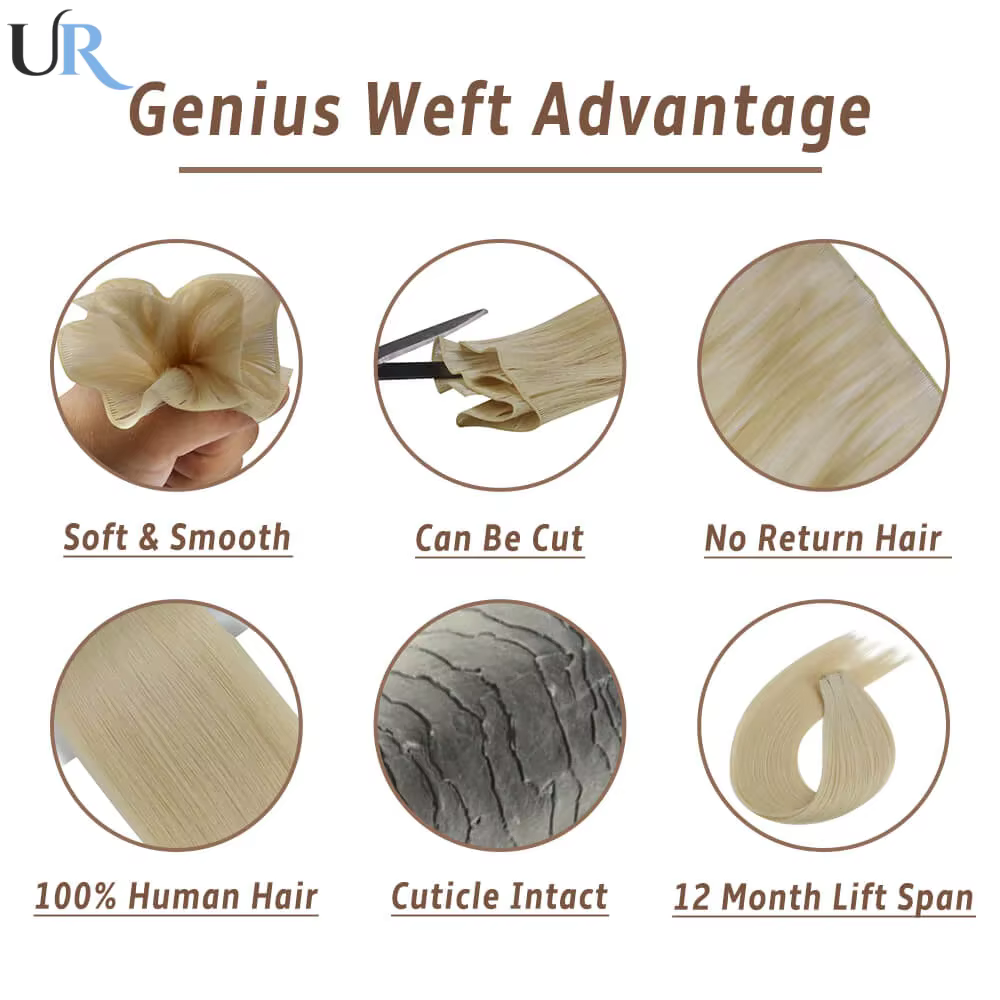 Genius trame – Extensions de cheveux 100% naturels pour femmes