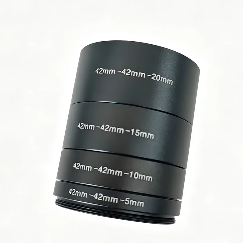 Kit de tubes d'extension de longueur focale T2, 5mm, 10mm, 15mm, 20mm, M42x0.75, pour photographie de télescope astronomique, anneau d'extension T