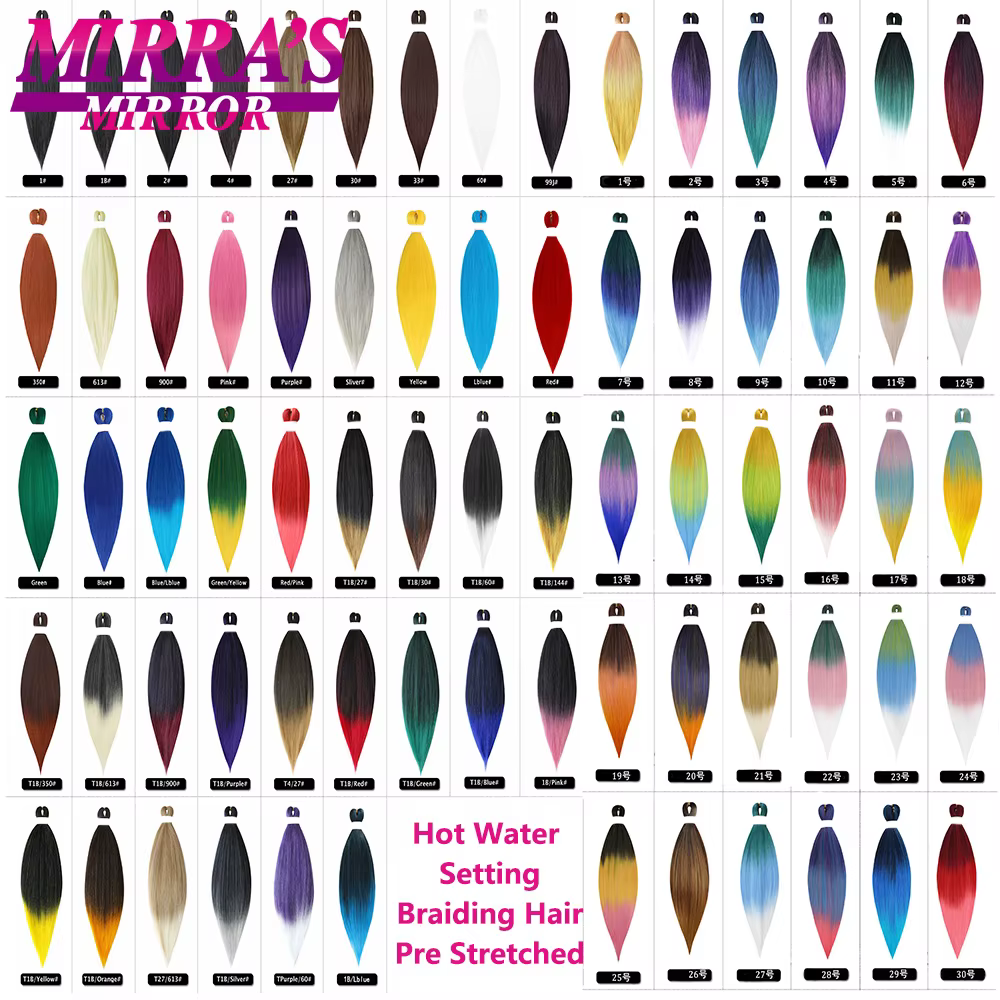 Extensions de cheveux synthétiques pour tresses africaines 20/26 pouces en vrac Yaki droite Jumbo tresse
