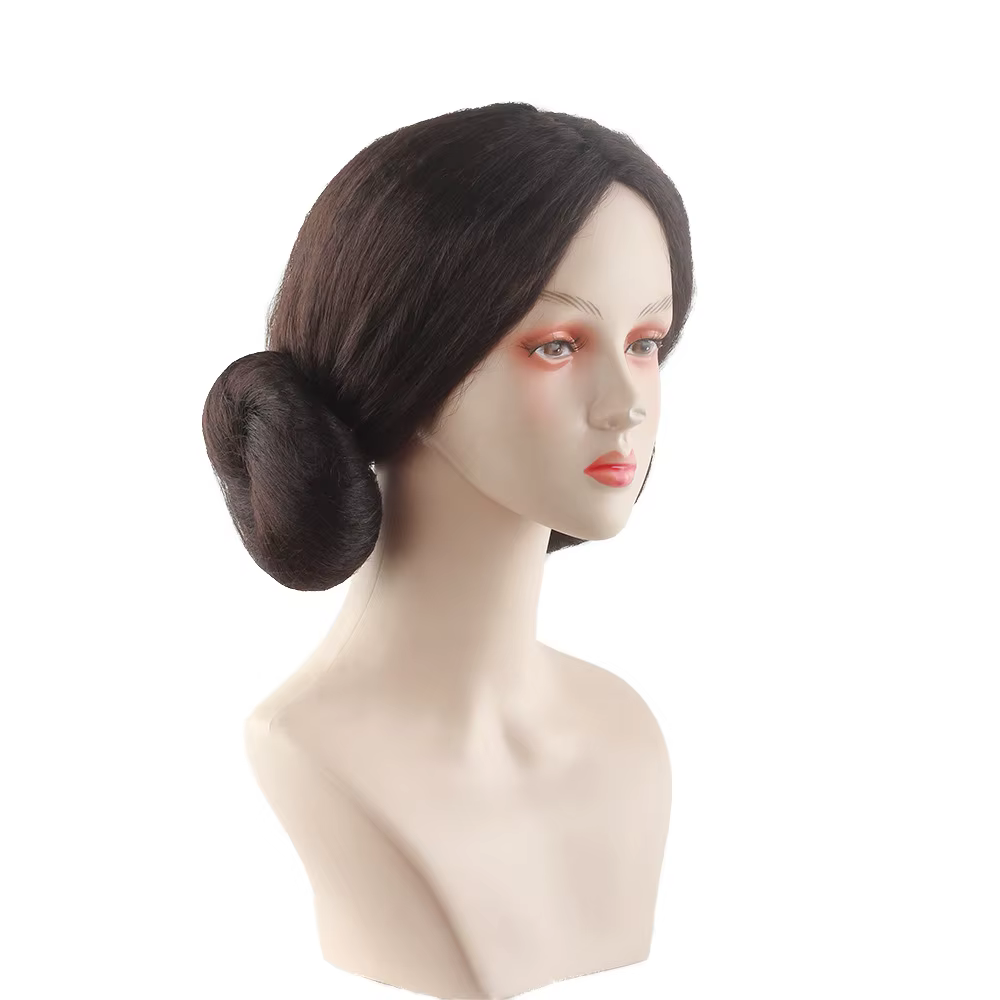 Leia Organa – perruque de Cosplay synthétique en Fiber chimique