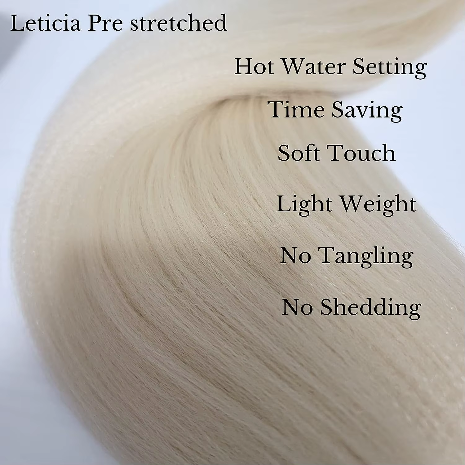 Extensions capillaires synthétiques Yaki lisses au Crochet