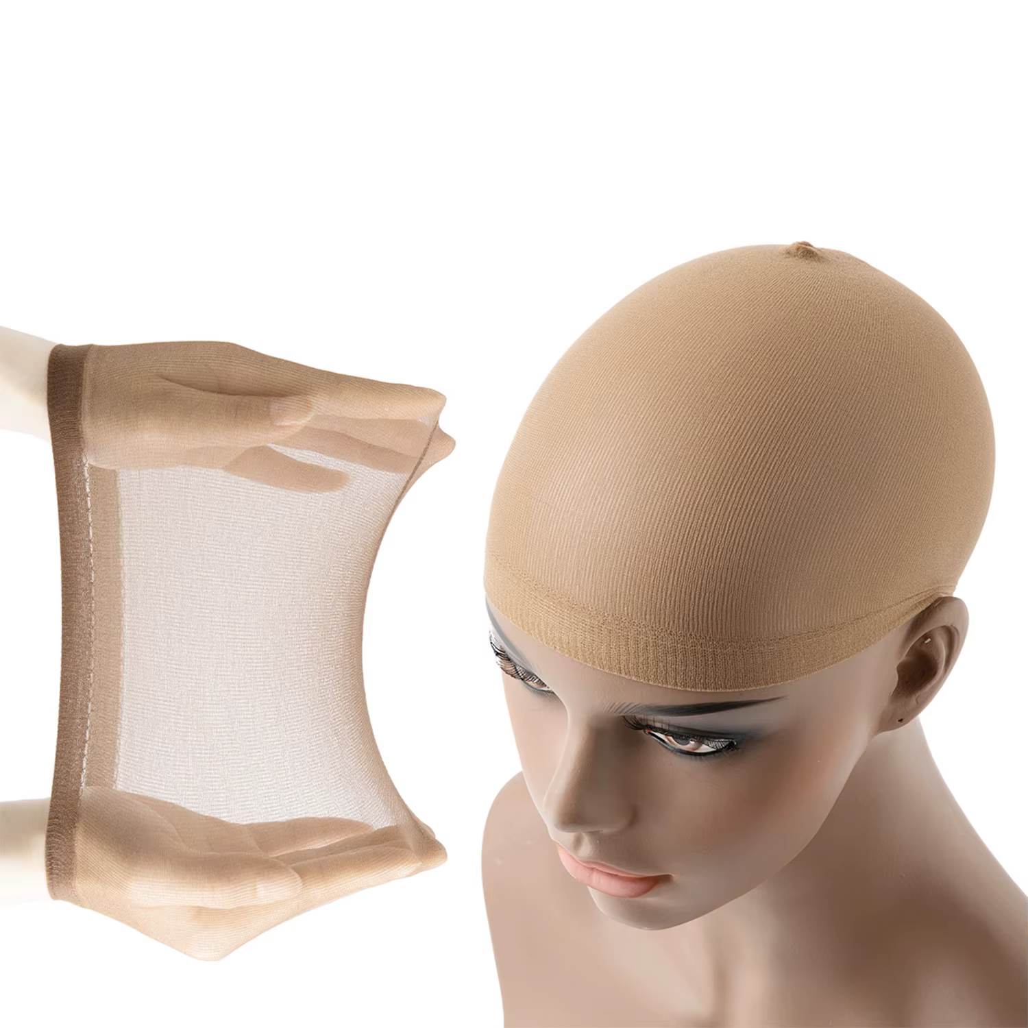 Bonnets de perruque, filets à cheveux tissés