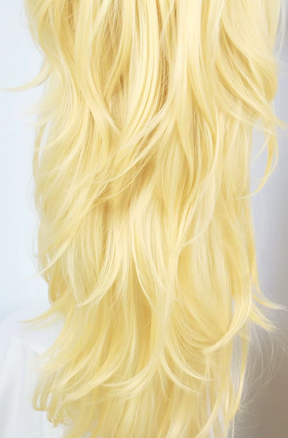 Linfairy – perruque synthétique longue Blonde Rachel