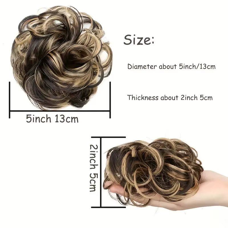Chignon synthétique Flexible et élastique pour femmes