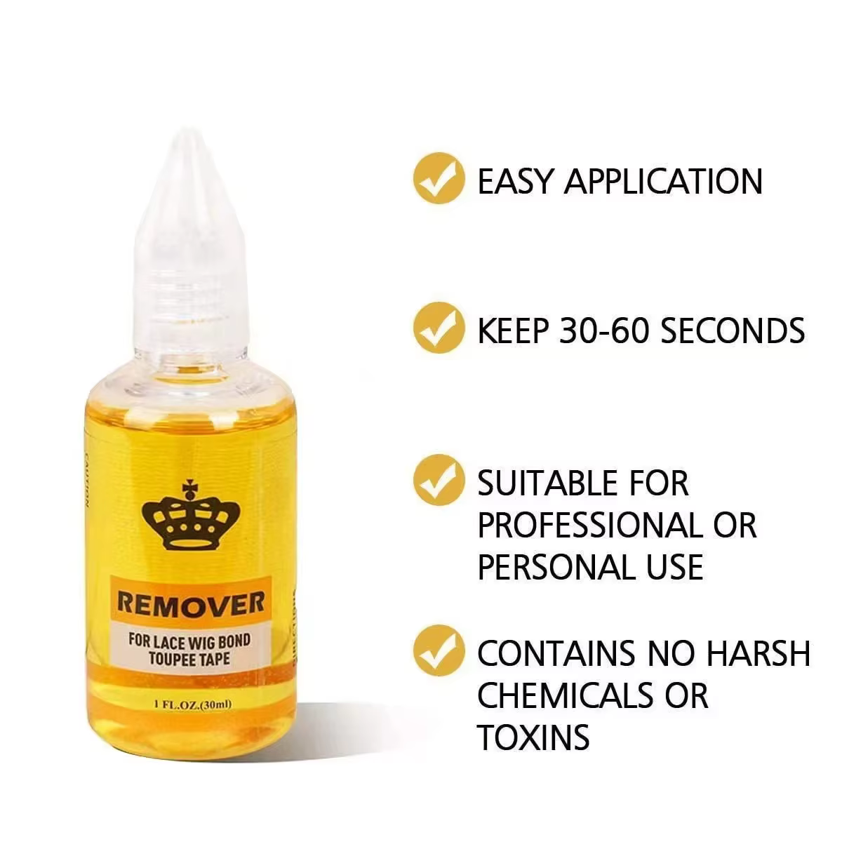 Colle pour perruques avec dissolvant