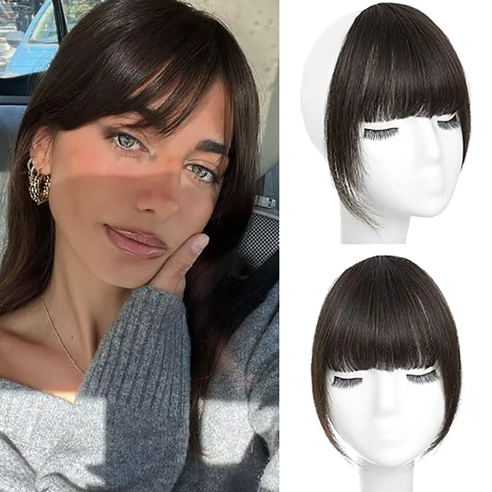 Réinitialisation in Bangs Extensions de cheveux pour femmes