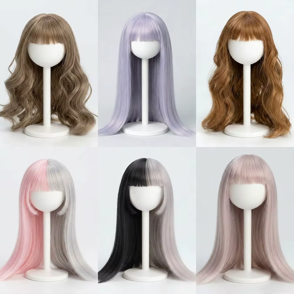 Ob11 perruque cheveux longs raides