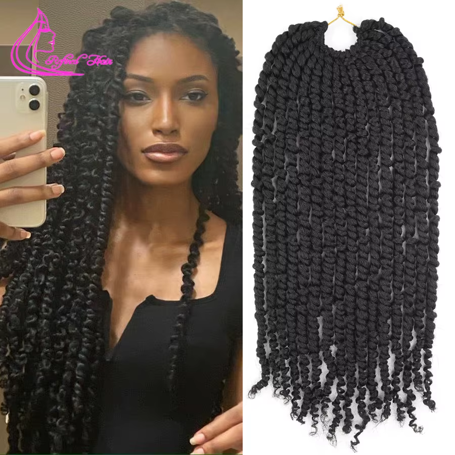 Cheveux synthétiques pré-torsadés Passion Twist pour crochet