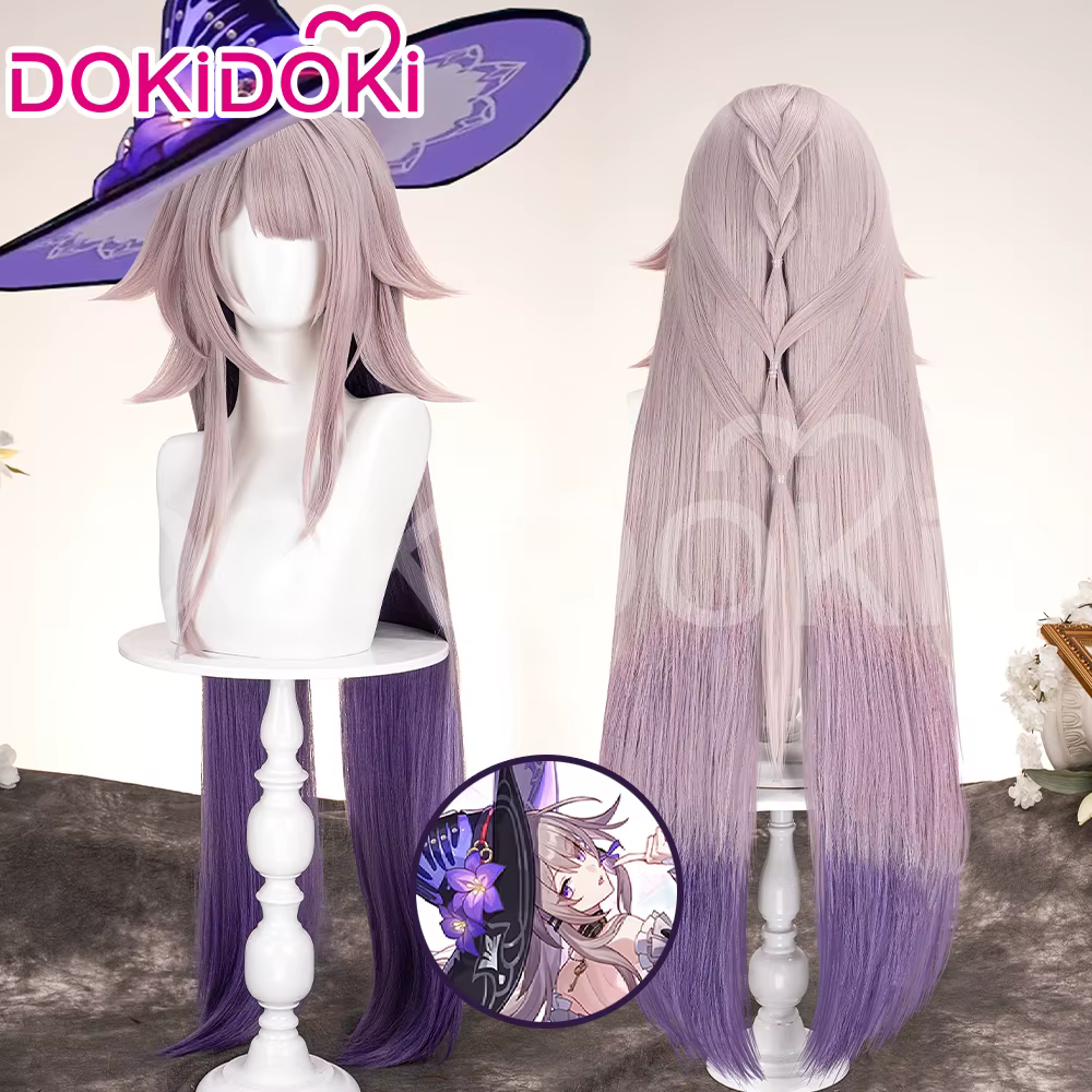 En STOCK Aglaea The Herta perruque jeu Honkai: Star Rail DokiDoki HSR femmes 100 cm dégradé