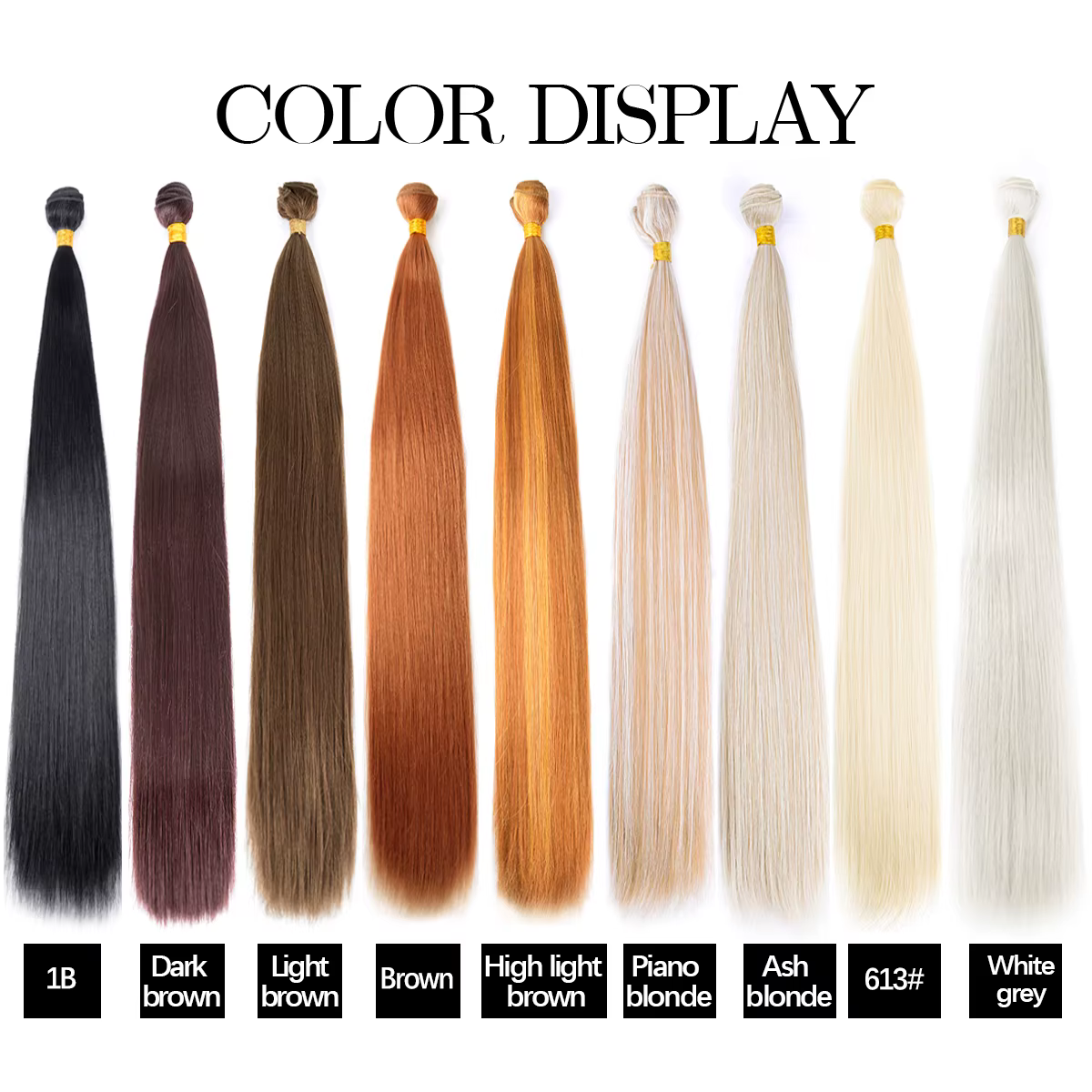 Extensions de cheveux raides tissage