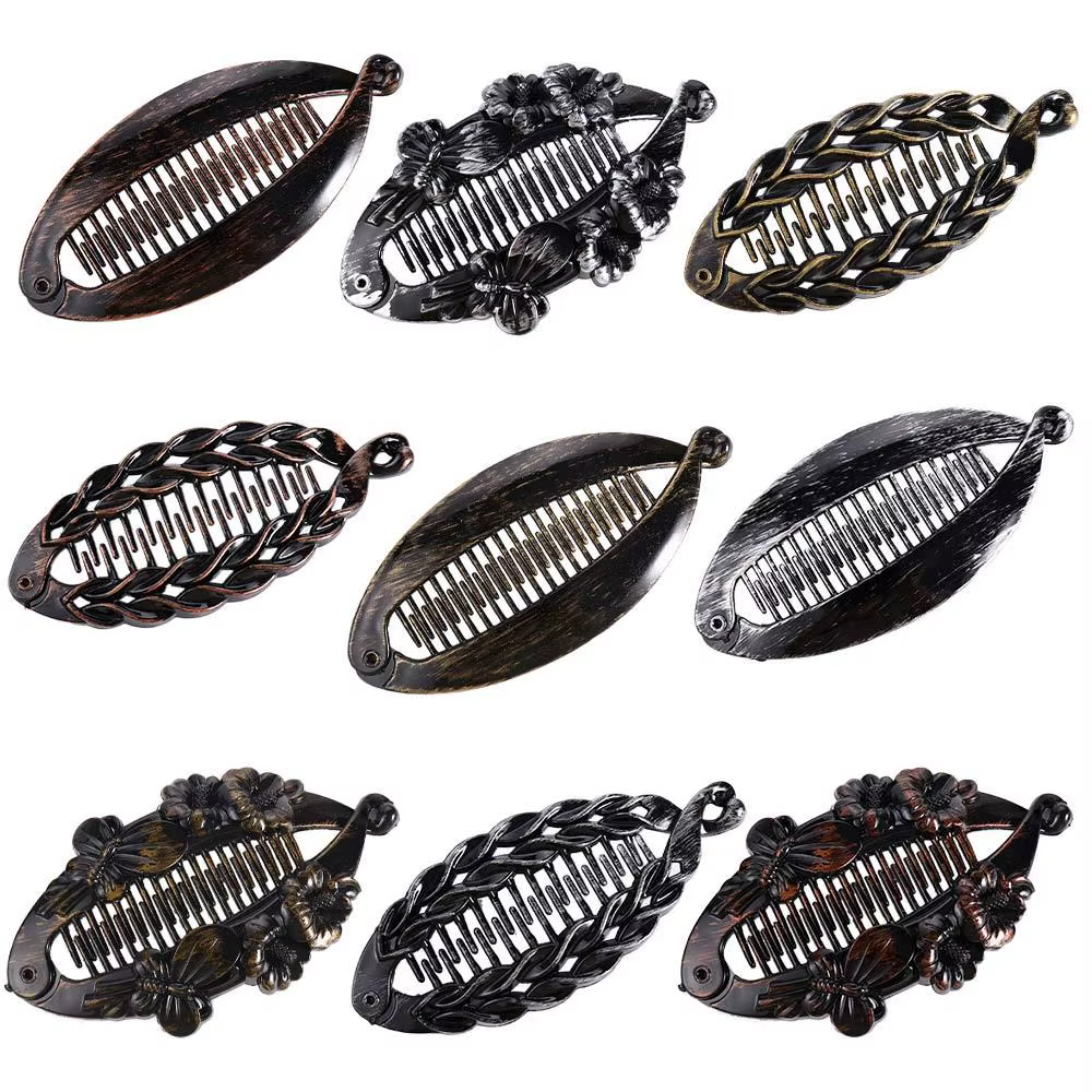 Barrettes à la mode, pinces banane