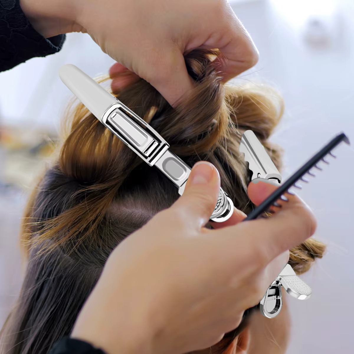Pinces à cheveux de salon 6 pièces