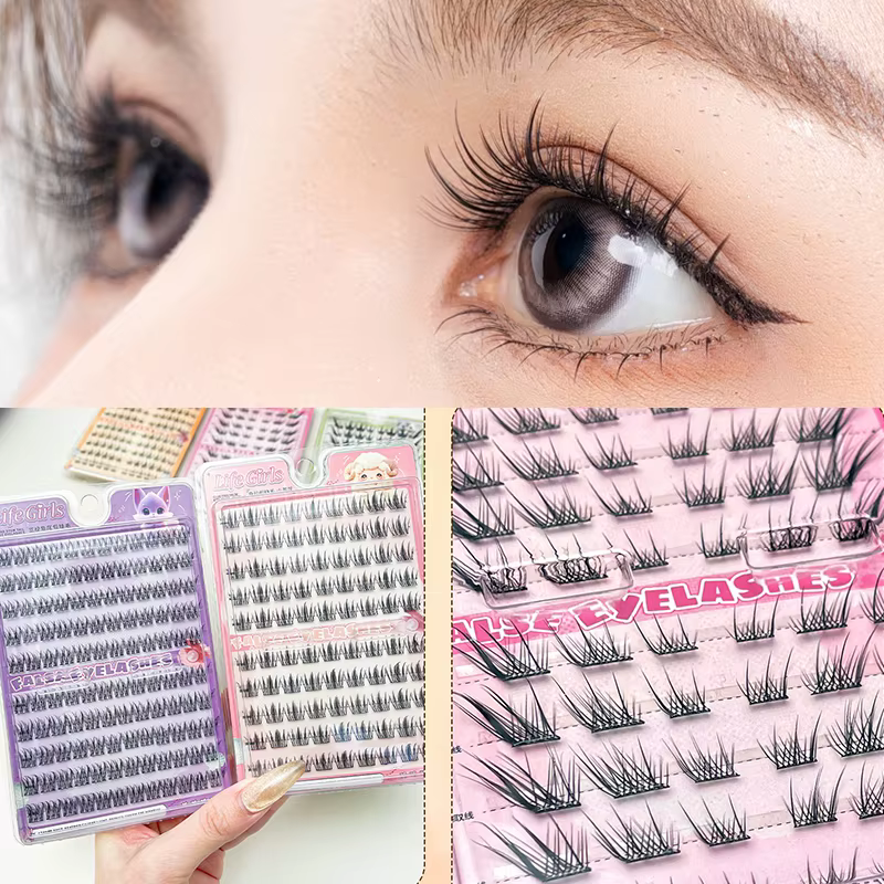 Nouveaux cils auto-adhésifs sans colle Extensions de faux