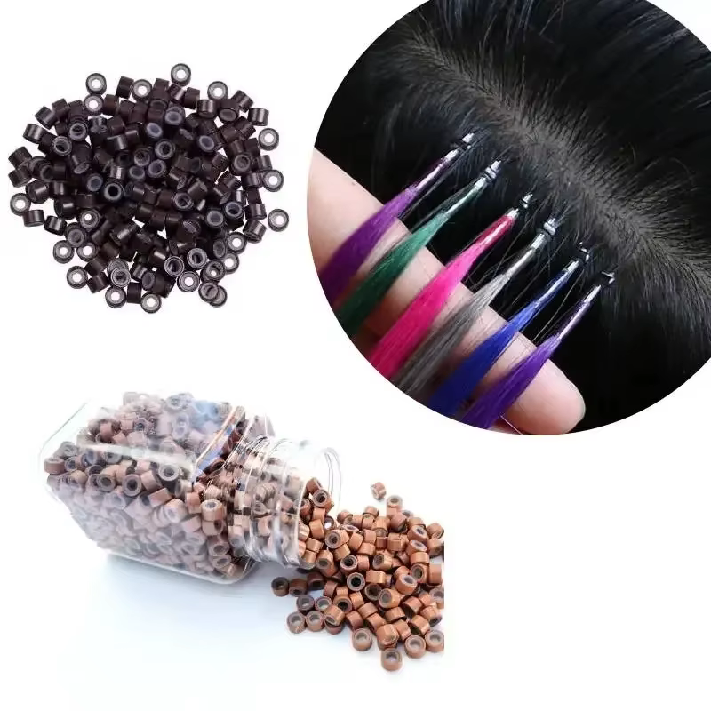 Extensions de cheveux Micro anneaux 5*3*3mm 100 pièces