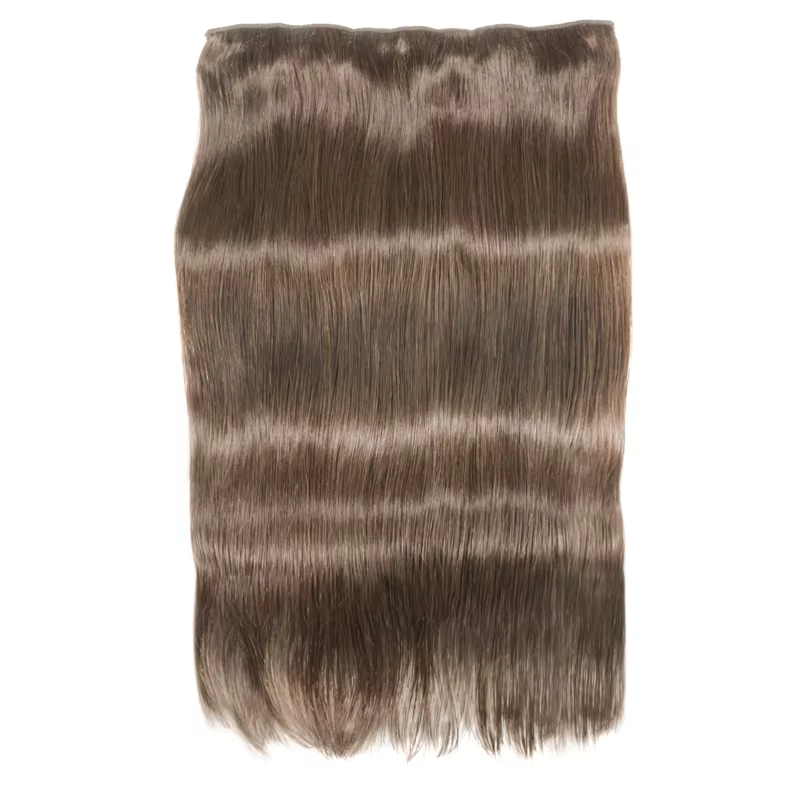 Clip en une seule pièce Extensions de cheveux humains droites 10 pouces avec 5 clips dans l'extension