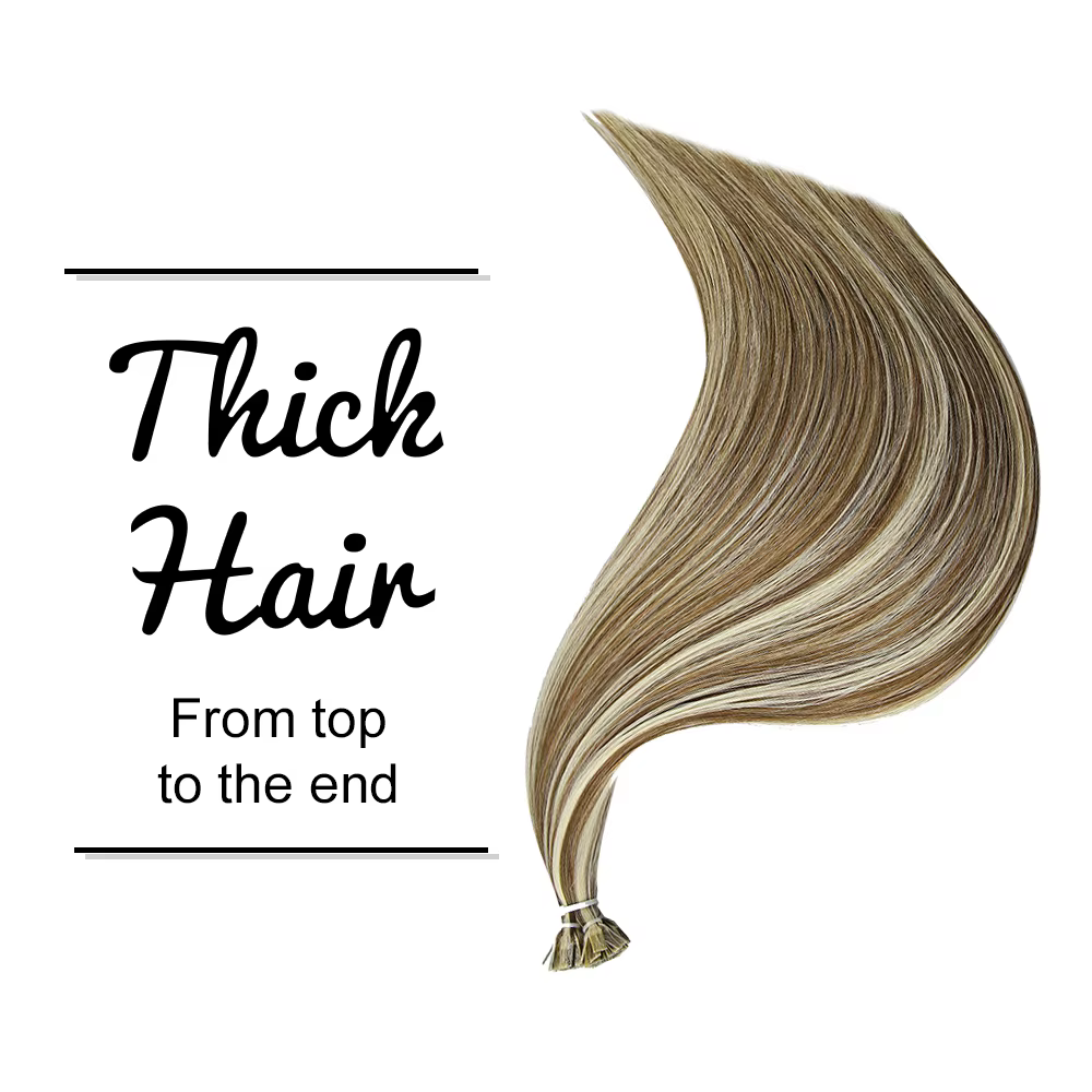 Nouvelle Extension de cheveux à pointe plate