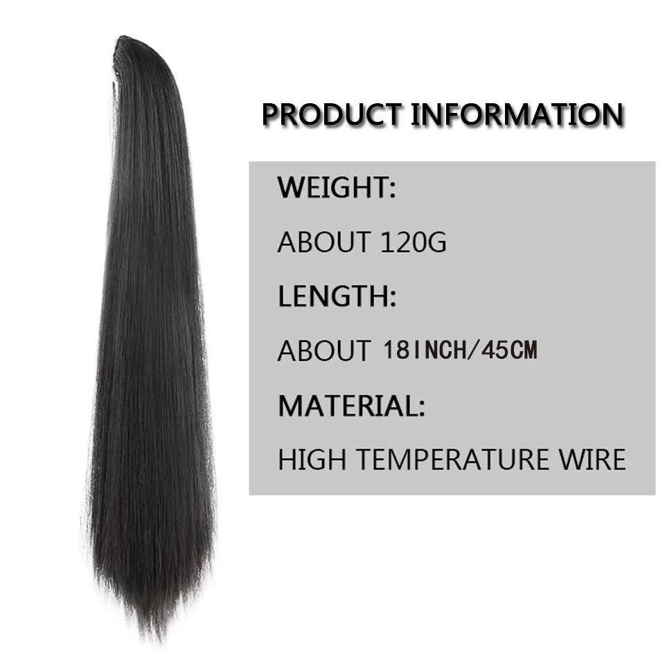 Extensions de cheveux synthétiques à pince