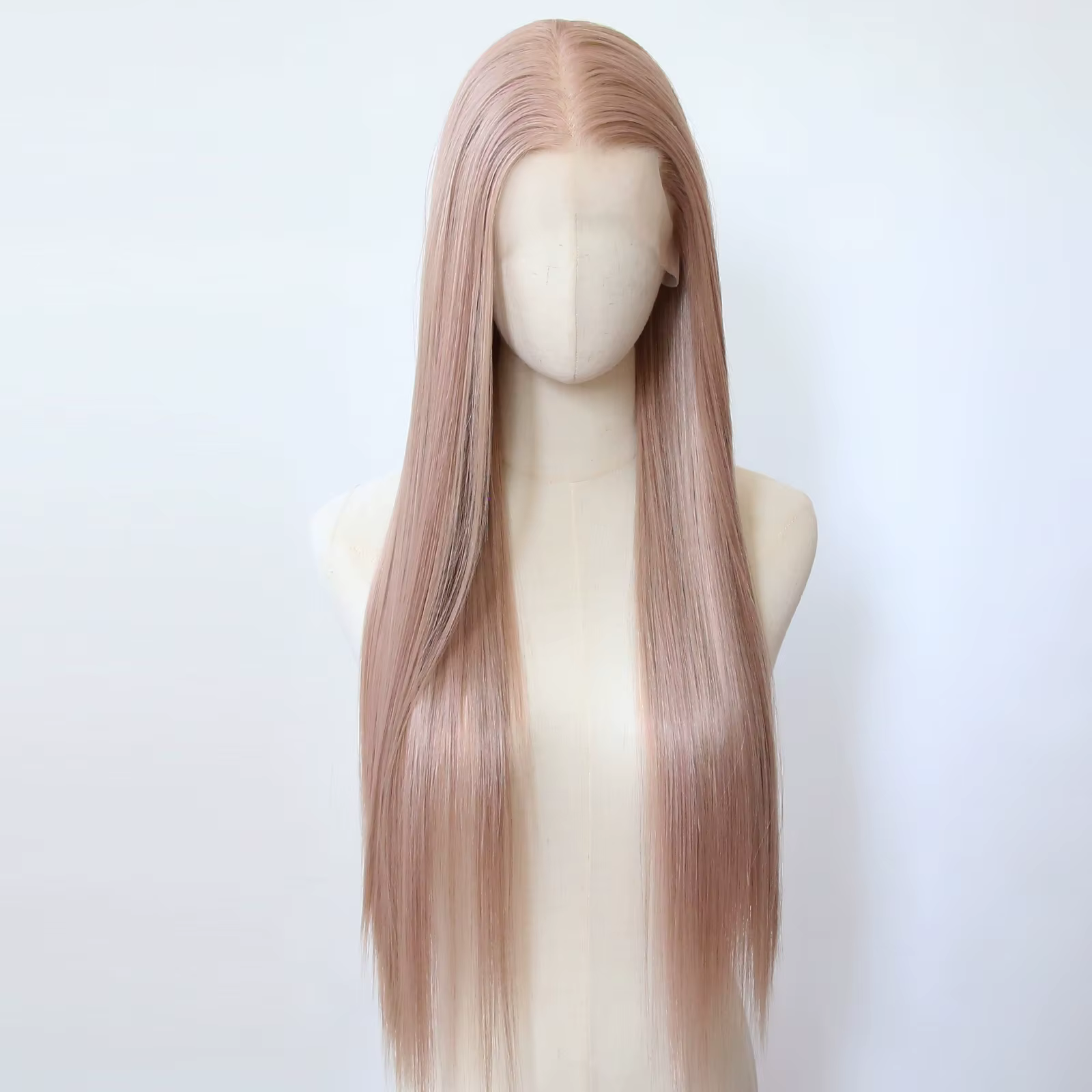 Perruque Lace Front Wig synthétique Rose