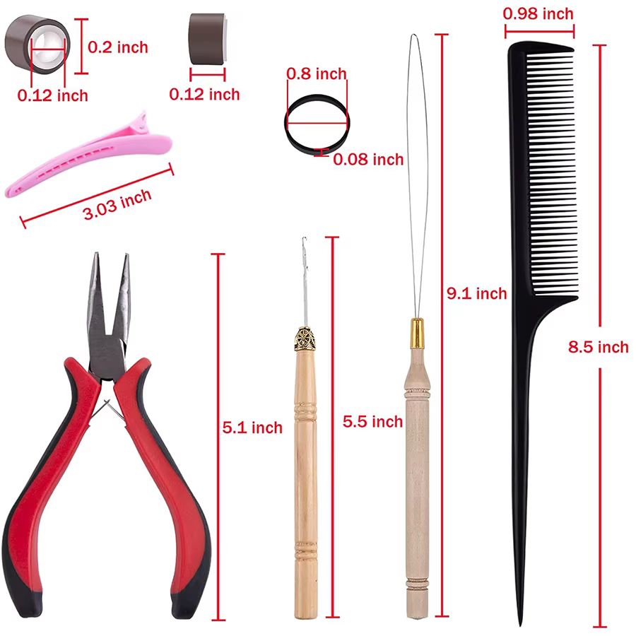 Kit d'outils pour Extensions de cheveux