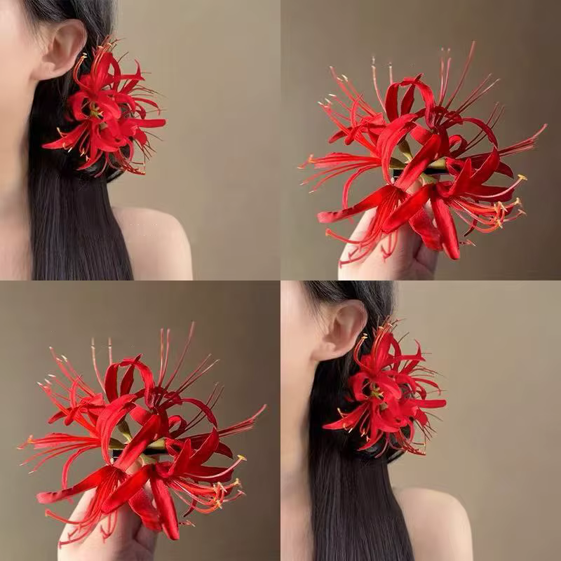 Pince à cheveux à fleurs Super délicate