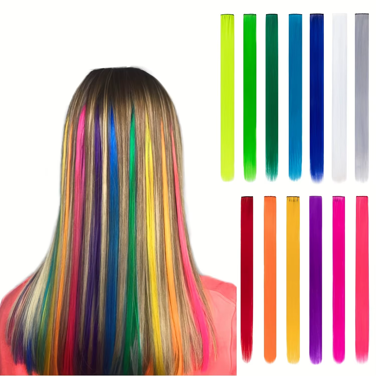 Extensions capillaires synthétiques lisses à clips