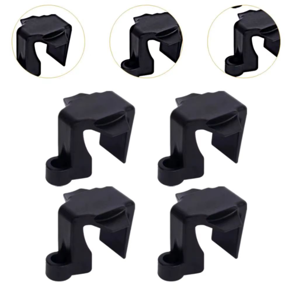 Pare-battage marin résistant aux UV, conception robuste, nylon noir, fixation pour ponton, clips de pare-battage carrés réglables pour rails, environnement marin