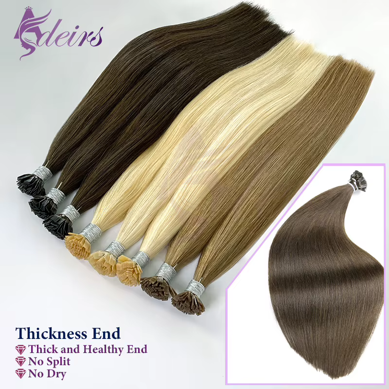 Extensions de Cheveux à Pointe Plate de Haute Qualité