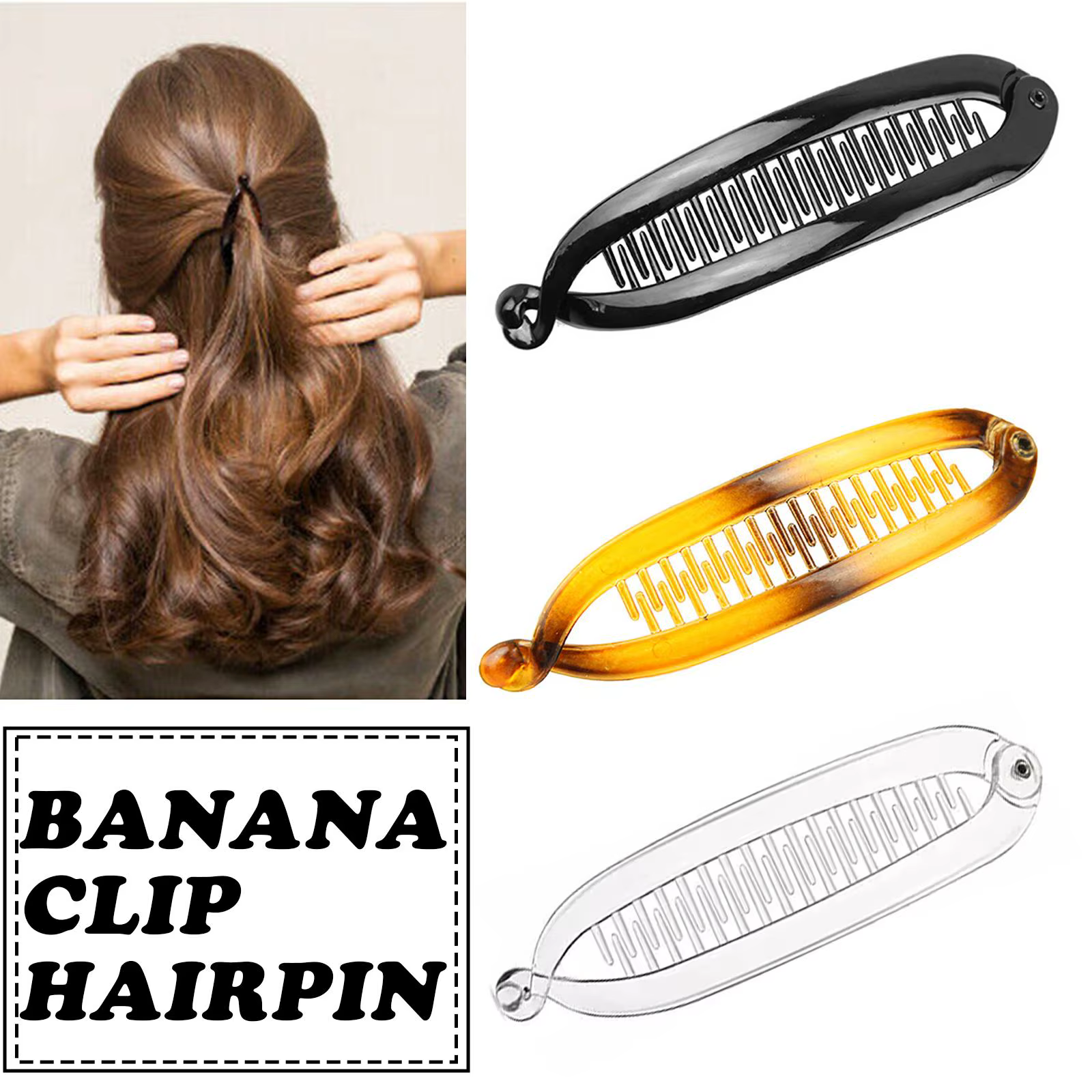 Gels-Pince à cheveux en forme d'orge