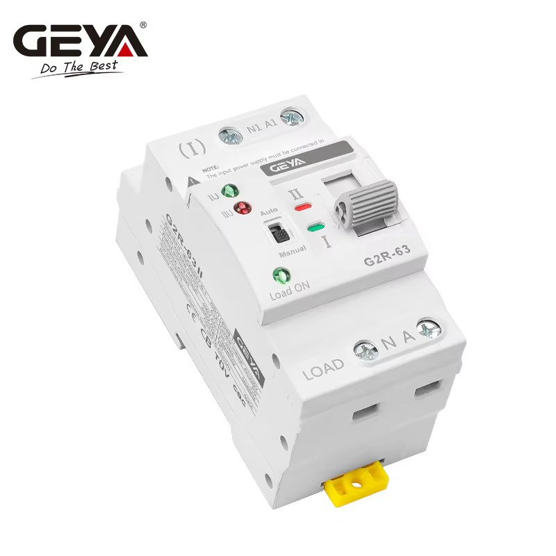 Interrupteur de transfert automatique GEYA G2R ATS Mini 220V 230V, commutateurs électriques à double alimentation, alimentation ininterrompue 63A 110V