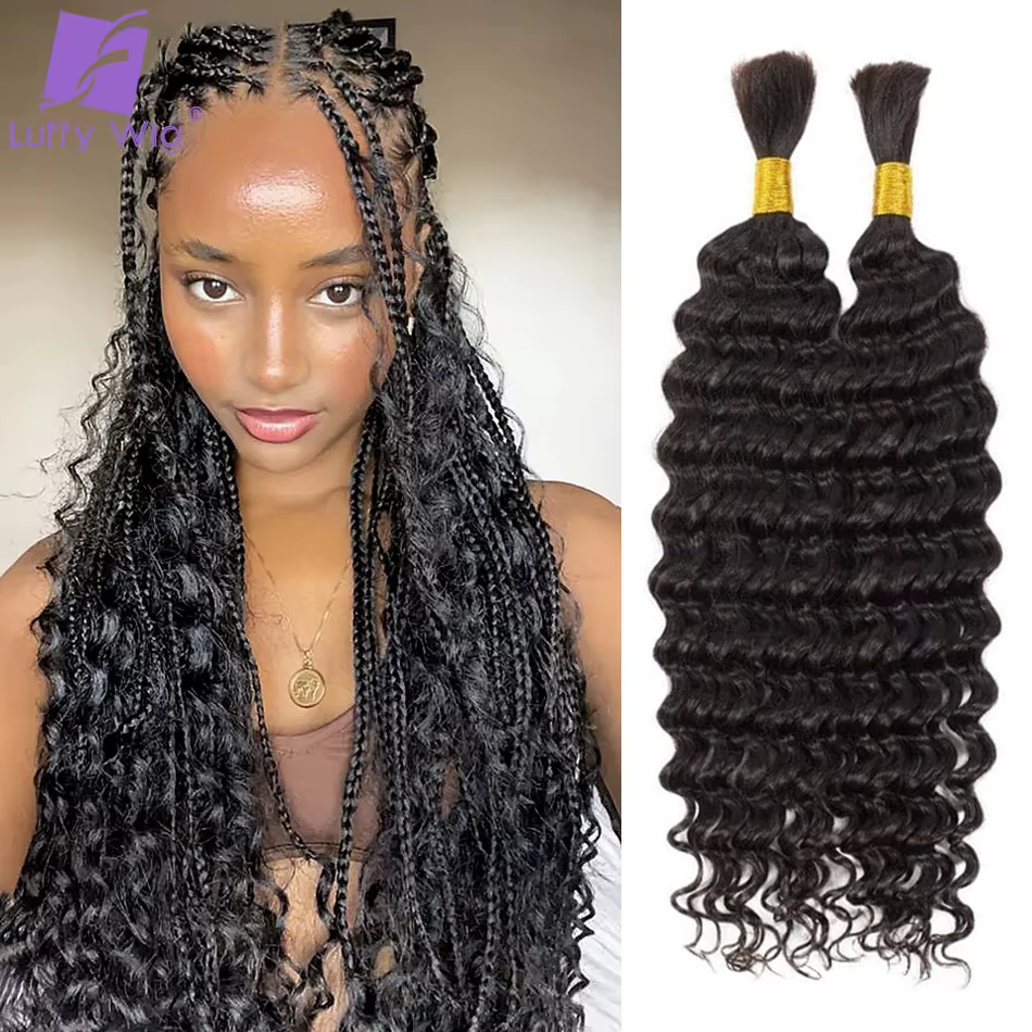 Cheveux humains en vrac pour tressage